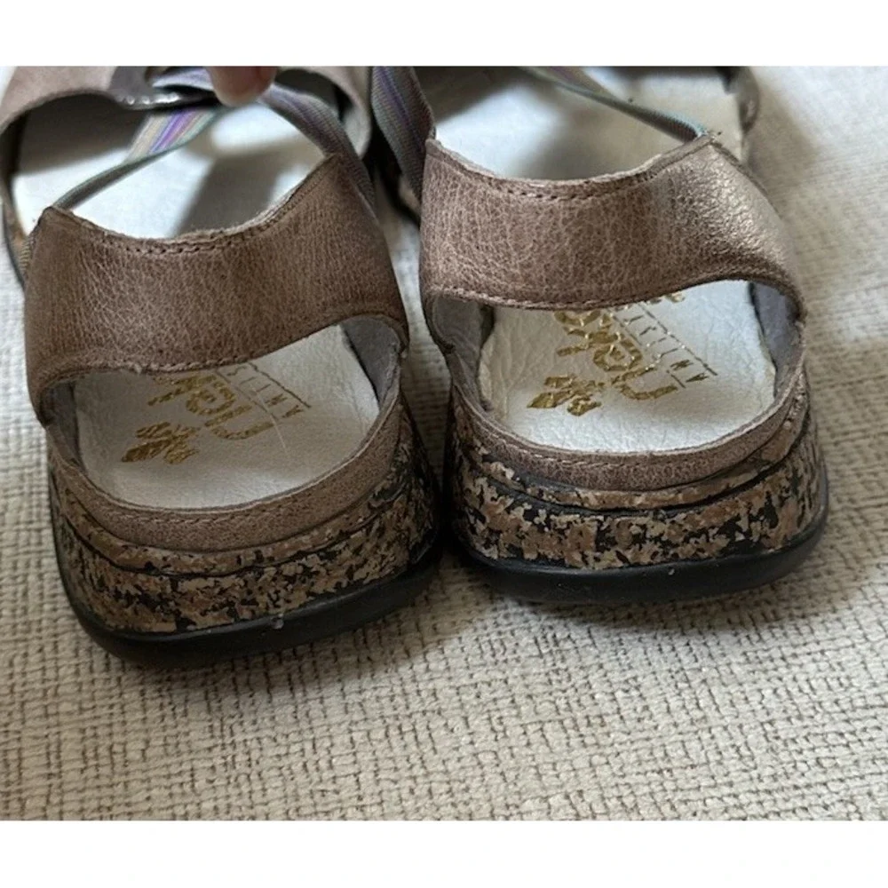 RIEKER Anti Stress Women's 40 US 9 Daisy Slip On Mary Jane Comfort Shoes Tan